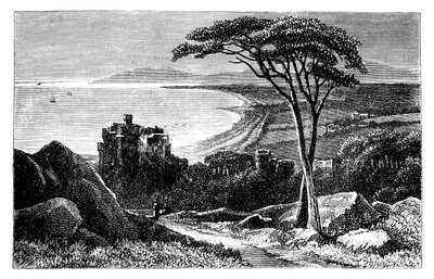 Castillo de Victoria, con Killiney-Bray Head en la distancia, Irlanda, c1888 de Unbekannt