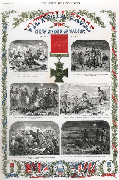 Cruz Victoria, premio británico por valentía, 1857 de Unbekannt