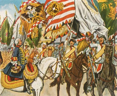 Celebración de la victoria en Hohenfriedberg, 4 de junio de 1745 de Unbekannt