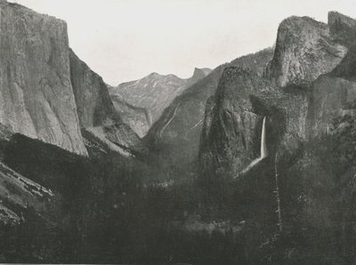 Vista desde el Punto del Artista, Valle de Yosemite, EE.UU., 1895 de Unbekannt