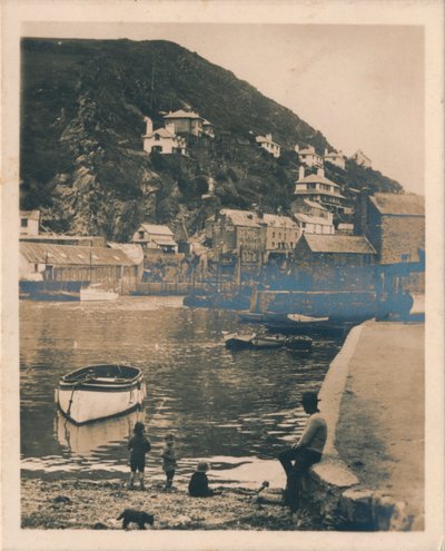Vista desde el puerto - Polperro, 1927 de Unbekannt