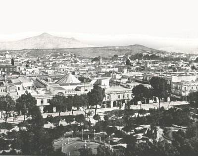 Vista desde la catedral, Puebla, México, 1895 de Unbekannt