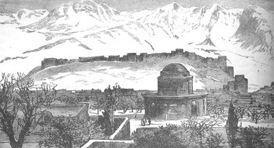 Vista en Cabul: El Bala Hissar y Parte de la Ciudad desde Deh Afghan, c1880 de Unbekannt
