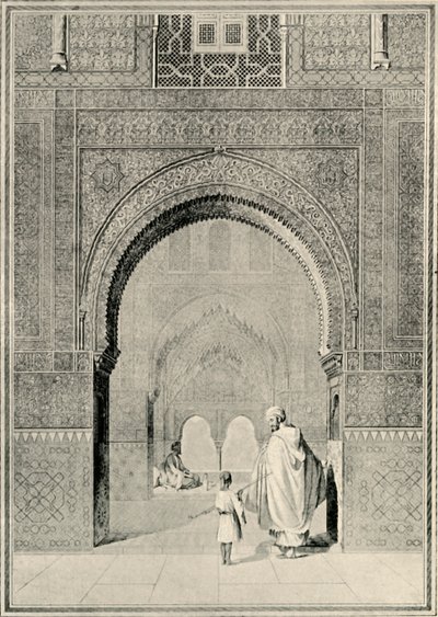 Vista en el Salón de las Dos Hermanas, siglo XIX, 1907 de Unbekannt
