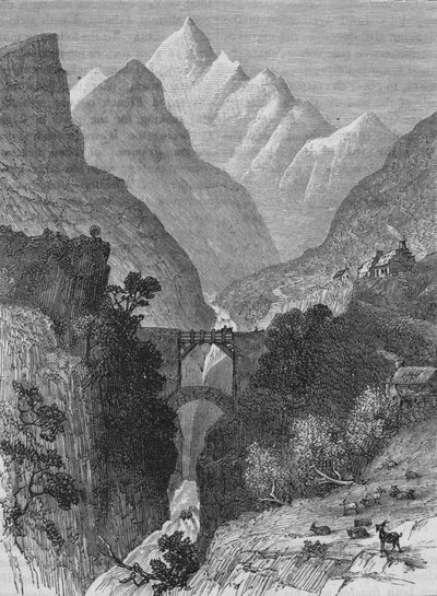 Vista en los Pirineos, c1880 de Unbekannt