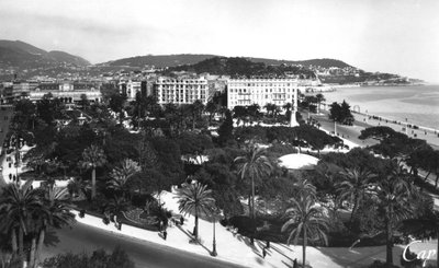 Vista de los Jardines de Alberto I, Niza, sur de Francia, principios del siglo XX de Unbekannt