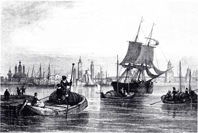 Vista de Arkhangelsk, 1835 de Unbekannt