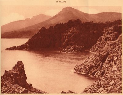 Vista del pico Aurelio y Cap Roux, Le Trayas, 1930 de Unbekannt