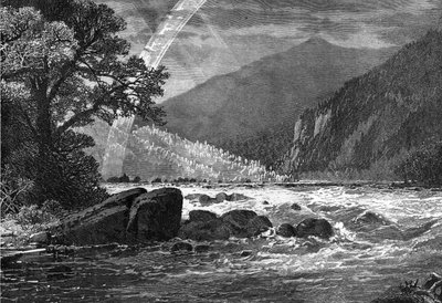 Vista de Balcony Falls, Río James, Virginia, EE.UU., 1877 de Unbekannt