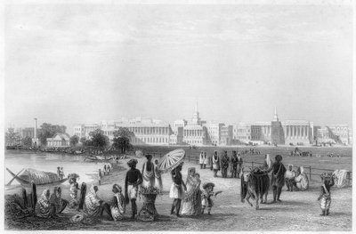 Vista de Calcuta desde la explanada, c1860 de Unbekannt