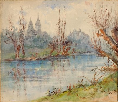 Vista de la catedral y palacios, n.d. de Unbekannt