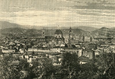 Vista de Florencia desde el Belvedere, 1890 de Unbekannt