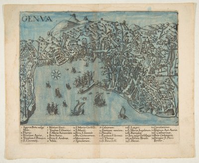 Vista de Génova, 1604 de Unbekannt