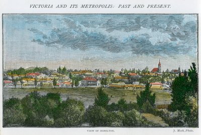 Vista de Hamilton, Victoria, Australia, c1885 de Unbekannt
