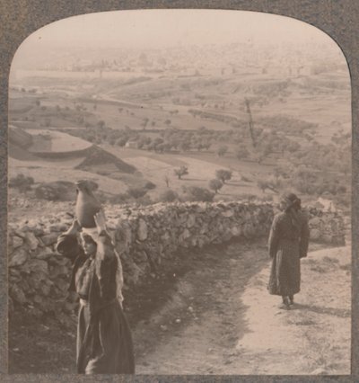 Vista de Jerusalén desde la casa de Peter, c1900 de Unbekannt