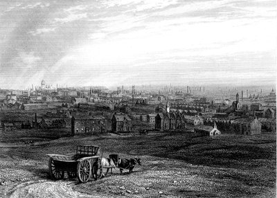 Vista de Leeds, Yorkshire, principios del siglo XIX de Unbekannt