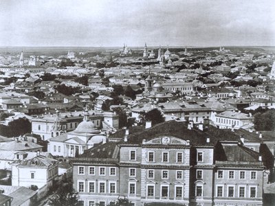 Vista de Moscú desde la Torre del Campanario de Iván el Grande, Rusia, 1884 de Unbekannt