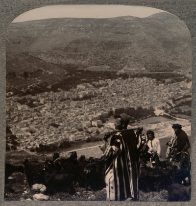 Vista de Nablus, c. 1900 de Unbekannt