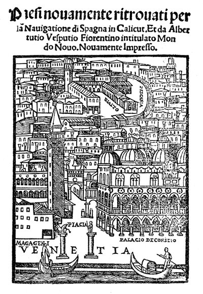 Vista de Venecia, xilografía, 1521 de Unbekannt
