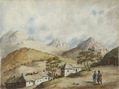 Vista de Zheleznovodsk, 1842 de Unbekannt