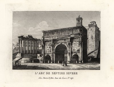 Vista del Arco de Septimio Severo, Arco di Settimio Severo, Foro Romano, Roma de Unbekannt