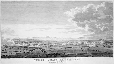Vista de la Batalla de Marengo en el momento de la victoria, 1800 de Unbekannt