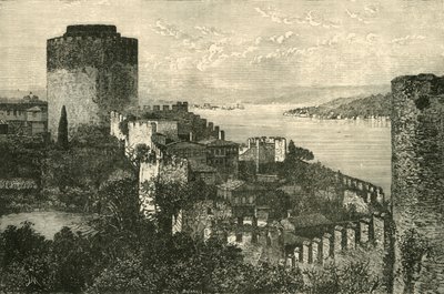Vista del Bósforo: El Castillo de Europa, 1890 de Unbekannt
