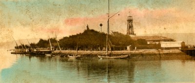 Vista del puerto Tewfiek, c1918-c1939 de Unbekannt