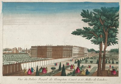 Vista del Palacio Real de Hampton Court, siglo XVIII de Unbekannt