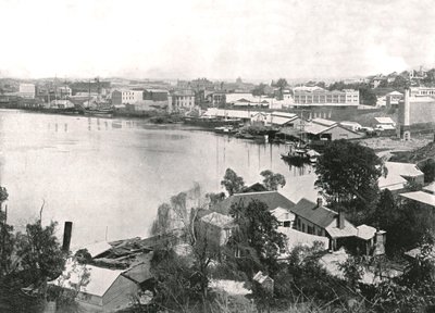 Vista de la ciudad y el río, Brisbane, Australia, 1895 de Unbekannt