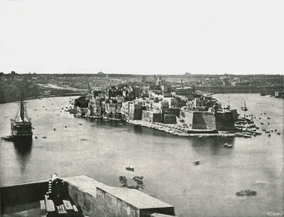 Vista del puerto, La Valeta, Malta, 1895 de Unbekannt