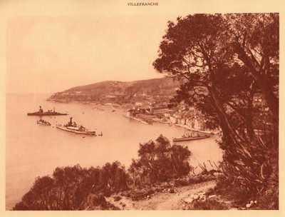 Vista de la ciudad y la rada, Villefranche, 1930 de Unbekannt