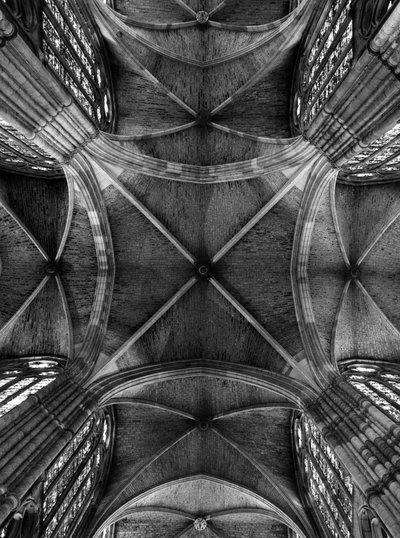 Vista de las bóvedas de la nave de la Catedral Santa María de la Regla de Unbekannt