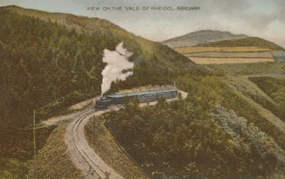 Vista en el Valle del Ferrocarril de Rheidol, principios del siglo XX de Unbekannt