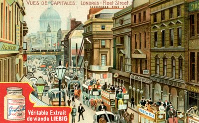 Vistas de Capitales: Fleet Street, Londres de Unbekannt