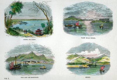 Vistas de las principales ciudades y puertos de Japón, c1880 de Unbekannt
