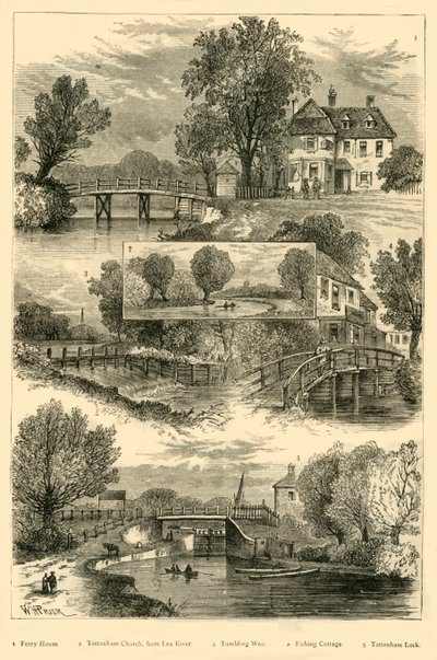 Vistas en el río Lea, c1876 de Unbekannt