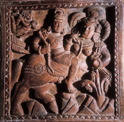 Vikrama, bajo relieve de terracota, siglos V-VI de Unbekannt