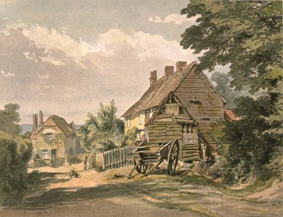 Casas de pueblo, c. 1900 de Unbekannt