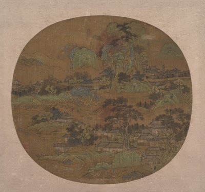 Pueblo y templos en Jiangnan, principios del siglo XV de Unbekannt