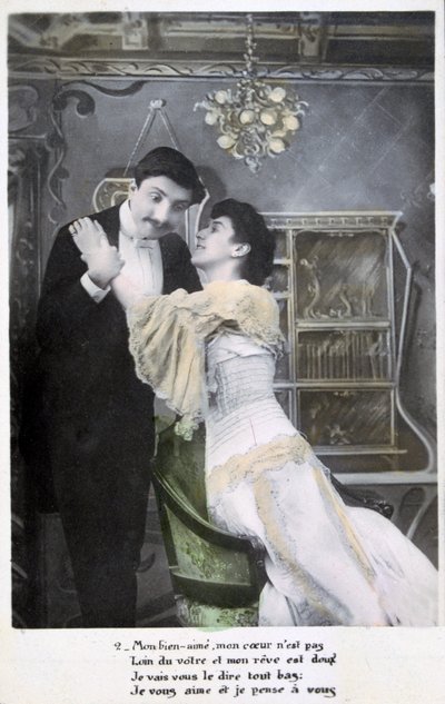 Postal francesa vintage, c1900 de Unbekannt