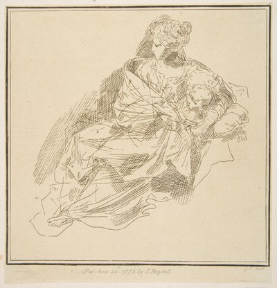 Virgen y Niño, 1775 de Unbekannt