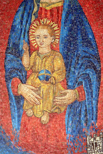 Virgen y niño. Italia. Basílica de la Anunciación, Nazaret, Israel de Unbekannt