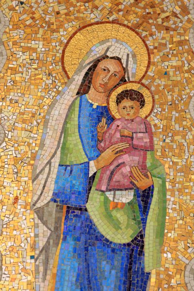 Virgen y niño. Vietnam. Basílica de la Anunciación, Nazaret, Israel de Unbekannt