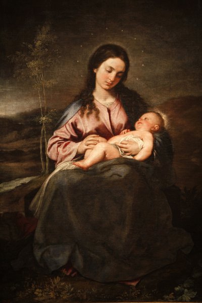 Virgen y niño por Alonso Cano, Madrid, España de Unbekannt