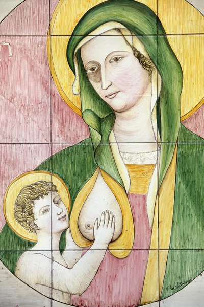 Mosaico de la Virgen y el Niño, Galatone, Italia de Unbekannt