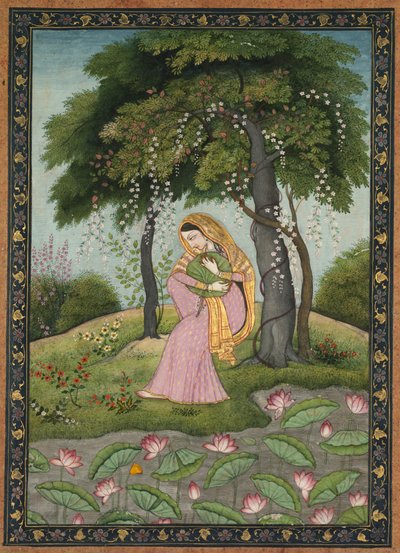 Virhini Nayika, Heroína desgarrada por el amor, c. 1800 de Unbekannt