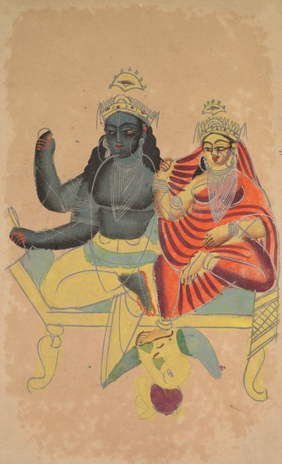 Vishnu y Lakshmi, 1800s de Unbekannt