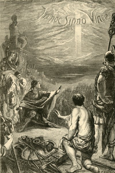 Visión de la Cruz en Saxa Rubra, 1890 de Unbekannt