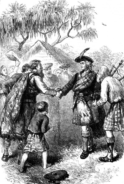 Visita de James Oglethorpe a la colonia Highland, Georgia, c1730s c1880 de Unbekannt